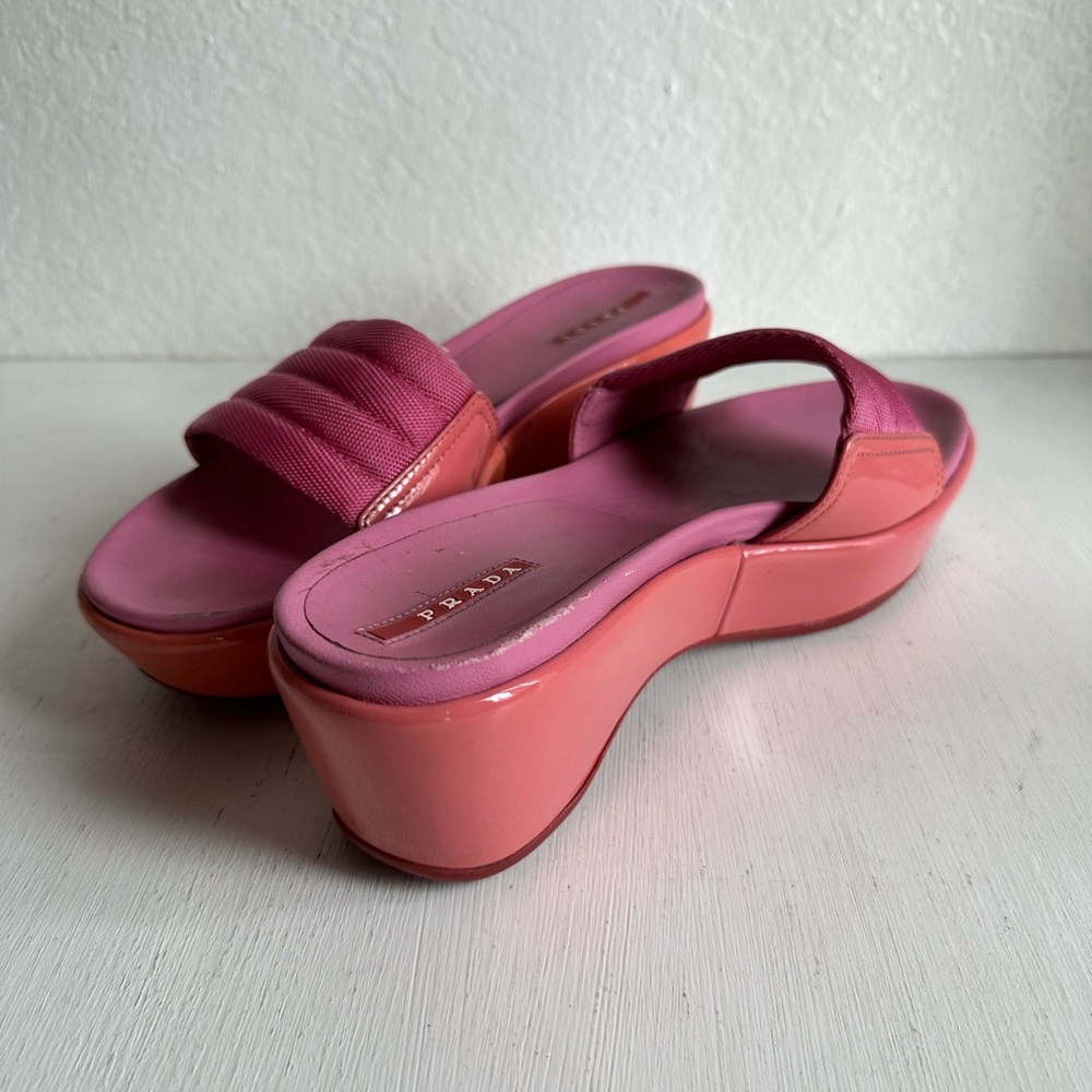 Vintage Prada Sport Platform Sandals